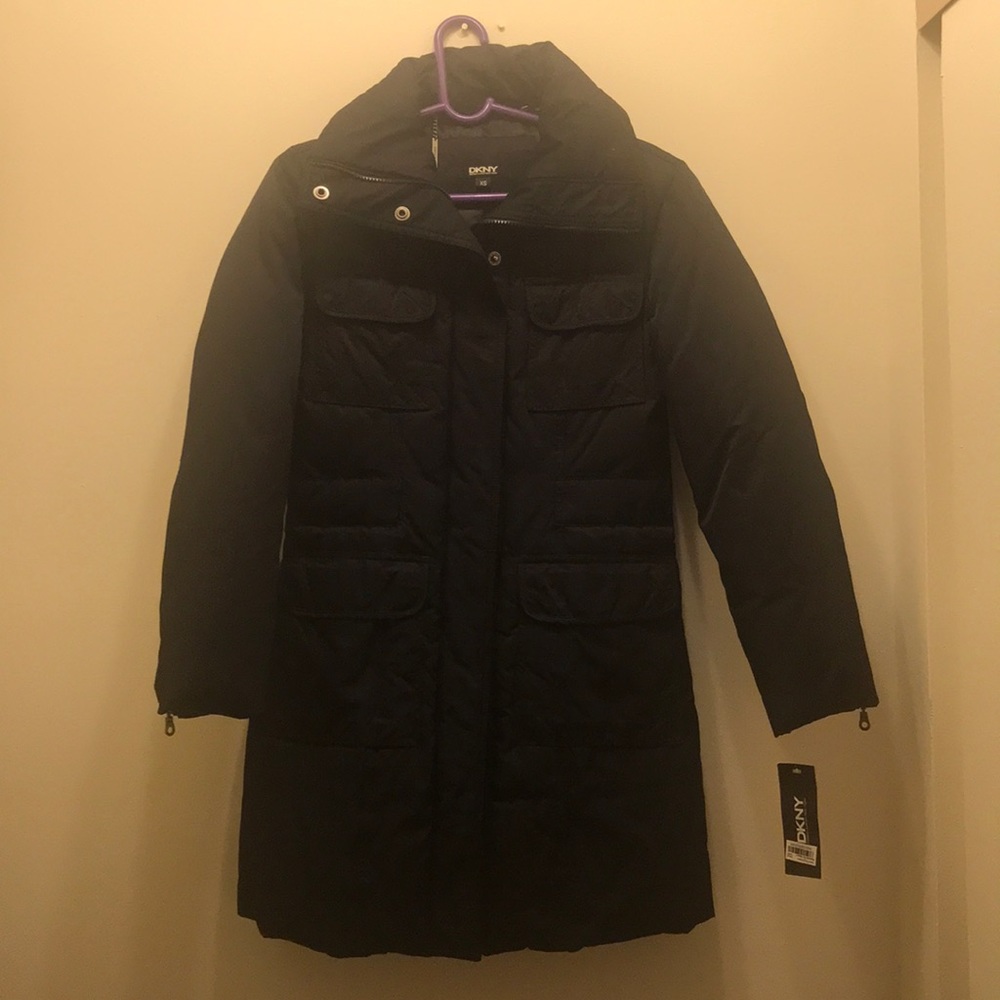 DKNY EVALYN BLACK COAT